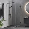 SHOWER WALL INFINITY 90 BLACK