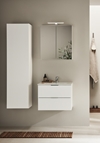 VANITY CABINET GO 2 DRAWERS WHITE 600 WITH BASIN