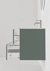 UNDER CABINET HAZE 2 DRAWERS 600 GREEN WITH BASIN
