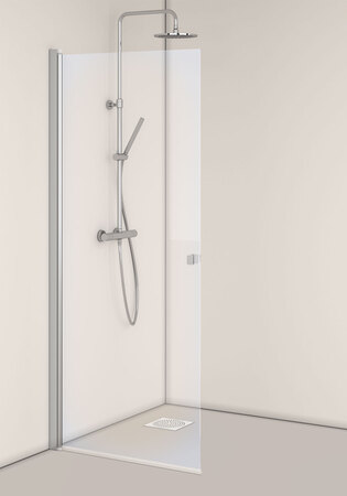 Shower Door Igloo Pro Str Clear Glass 100 Aluminium