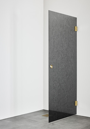 Shower Door Infinity Lace 80 Brass