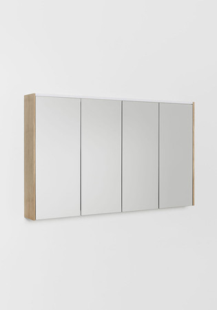 Mirror Cabinet Shift Light Oak 1200D