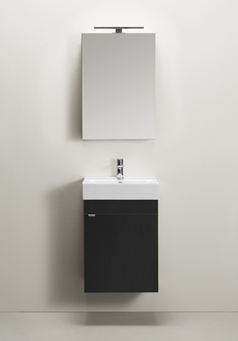 GO 450 COMPL WITH MIRROR CABINET BLACK