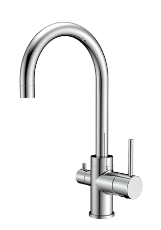 Kitchen Faucet Bow Chrome With Dishwash Valve