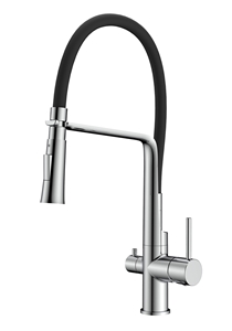 KITCHEN FAUCET VERGE CHROME WITH DISHWASH VALVE