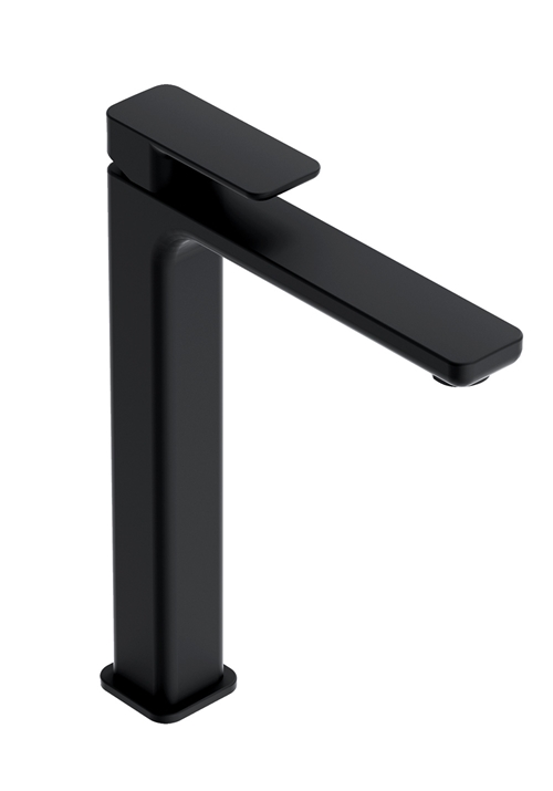 BASIN MIXER SMOOTH HIGH BLACK