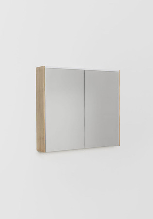 Mirror Cabinet Shift Light Oak 800