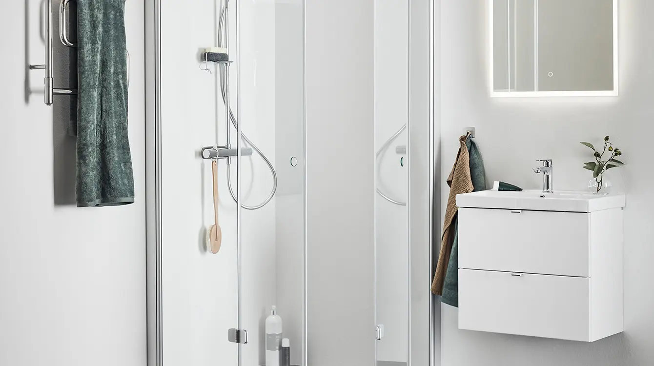 Hafa Neat bathroom cabinet 550 white two drawers