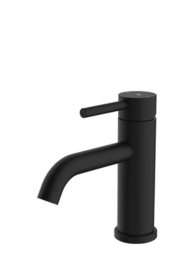 BASIN MIXER RECO LOW STAINLESS STEEL BLACK