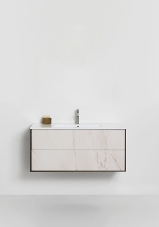 Tvättställskåp Edge Smoked Oak Stone 1000 With Basin