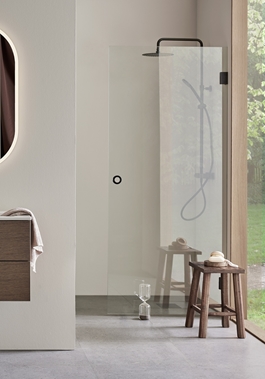 SHOWER DOOR INFINITY 90 BLACK
