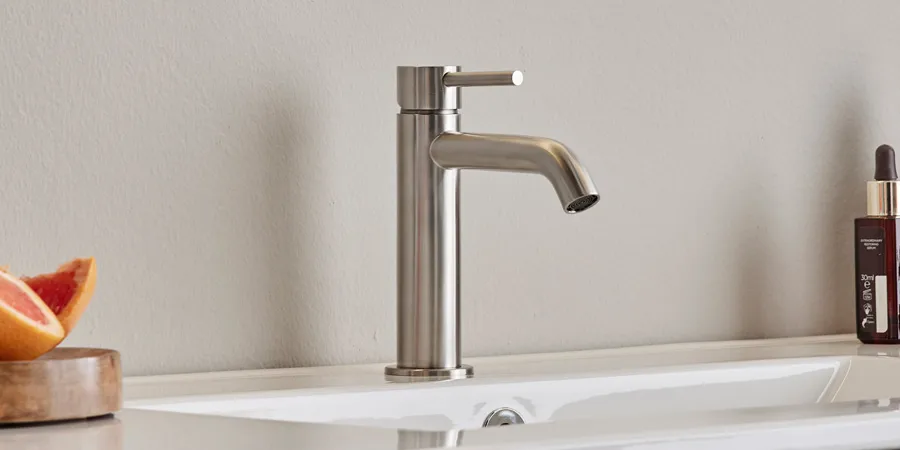 Hafa mixer Reco in brushed stainless steel