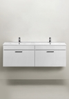 VANITY CABINET GO 2X1 DRAWERS WHITE 1200D