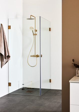 Shower Corner Infinity 80X90 Brass