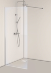 SHOWER WALL IGLOO PRO I-WALL 100 CLEAR GLASS ALUMINIUM