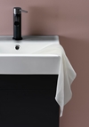 GO 450 COMPLETE BATHROOM FURNITURE INCL. BASIN, MIRROR, LED-LAMP AND HANDLE BLACK