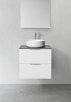 VANITY UNIT SHAPE 600 WHITE WITH BASIN