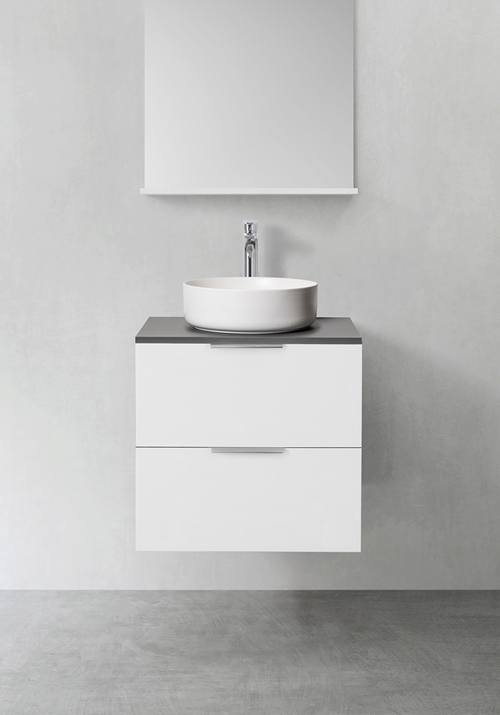 VANITY UNIT SHAPE 600 WHITE WITH BASIN