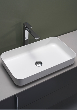 EDGE SMOOTH WASHBASIN GLAZED STEEL