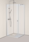 Igloo Pro Corner shower / Shower niche Clear glass 90x90