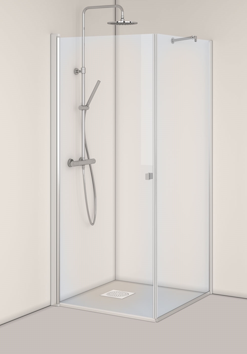 Igloo Pro Corner shower / Shower niche Clear glass 80x130