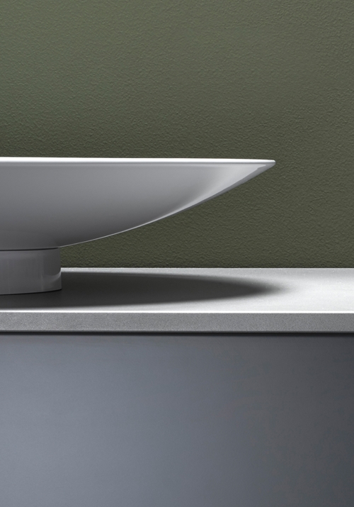 EDGE OVAL WASHBASIN GLAZED STEEL