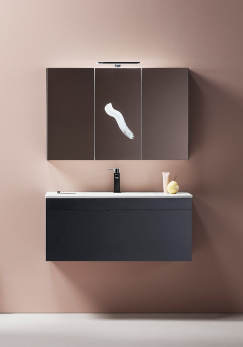 GO MIRROR CABINET 1000 BLACK