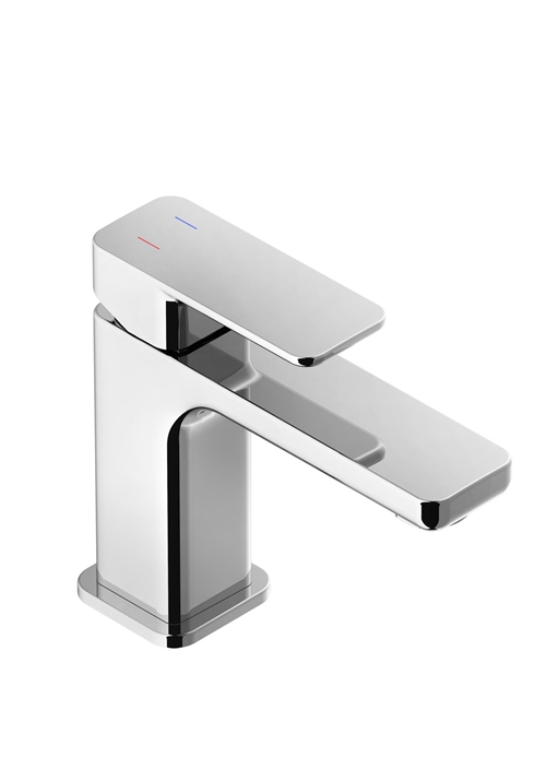 SMOOTH BASIN MIXER CHROME